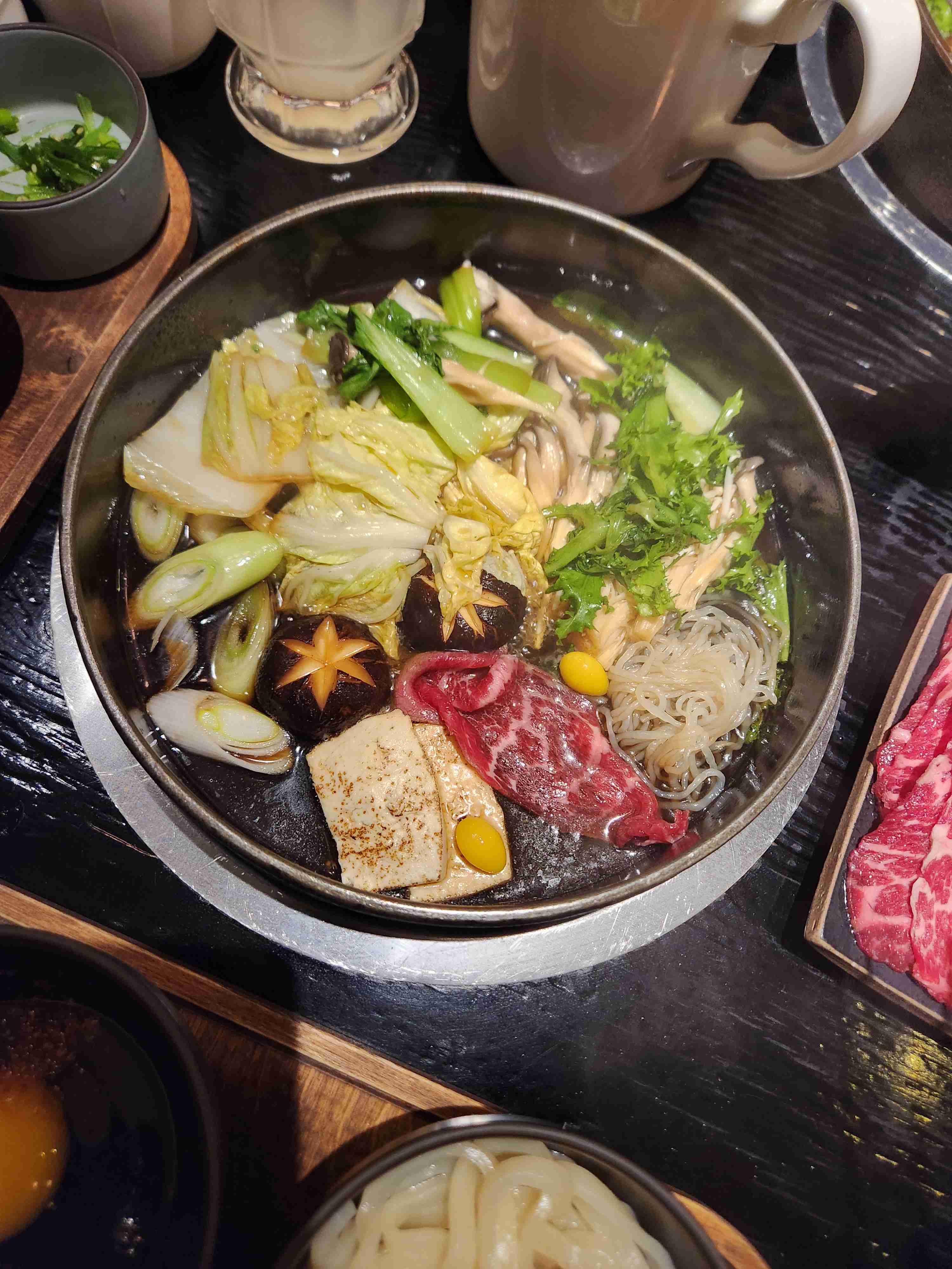 Sukiyaki of Sukidang at Daeheung, Mapo-gu