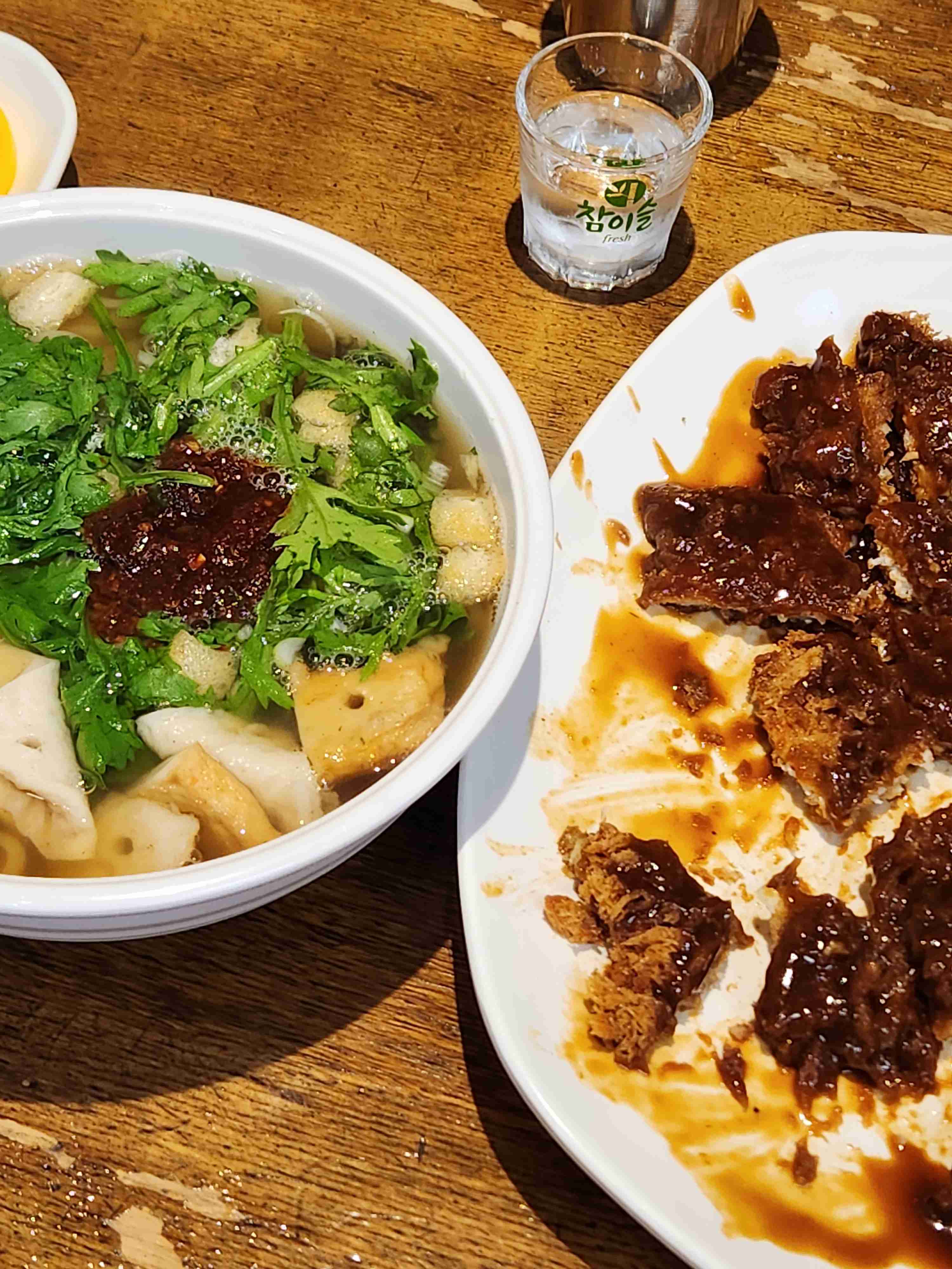 Spicy Udong and Ton-katsu of Mangwon Udong in Mangwon-dong, Mapo-gu